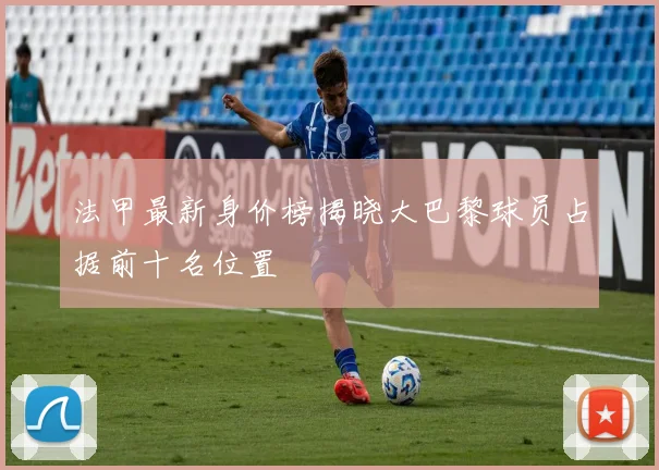 法甲最新身价榜揭晓大巴黎球员占据前十名位置