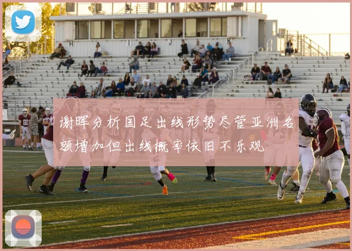 谢晖分析国足出线形势尽管亚洲名额增加但出线概率依旧不乐观